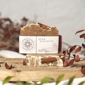 jabon cortado artesano vegano de manteca de cacao y canela