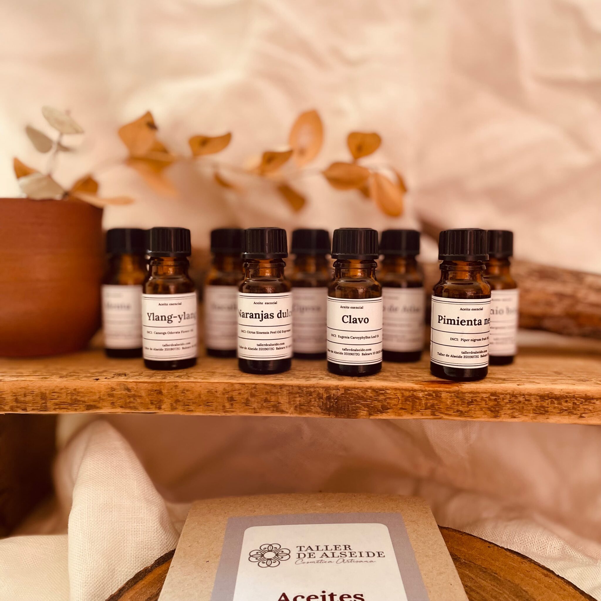 Aceites esenciales Taller de Alseide
