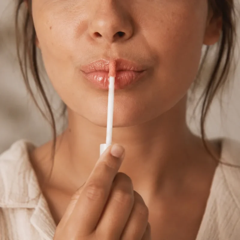 taller brillo labial vegano